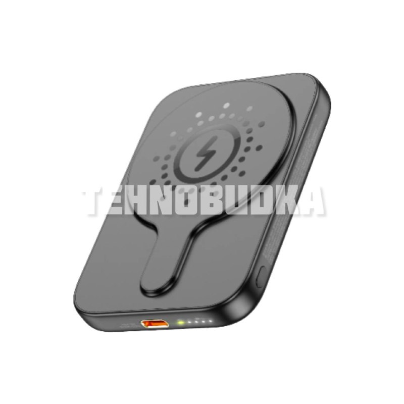 Hoco J117 Esteem — магнитный power bank 5000 mAh, PD20W, чёрный